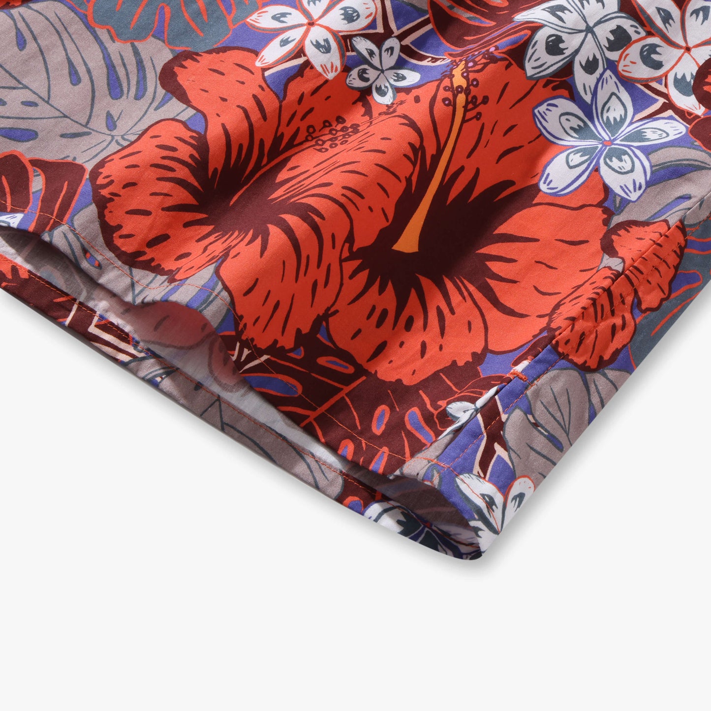 Crimson Heritage Hibiscus Aloha Shirt