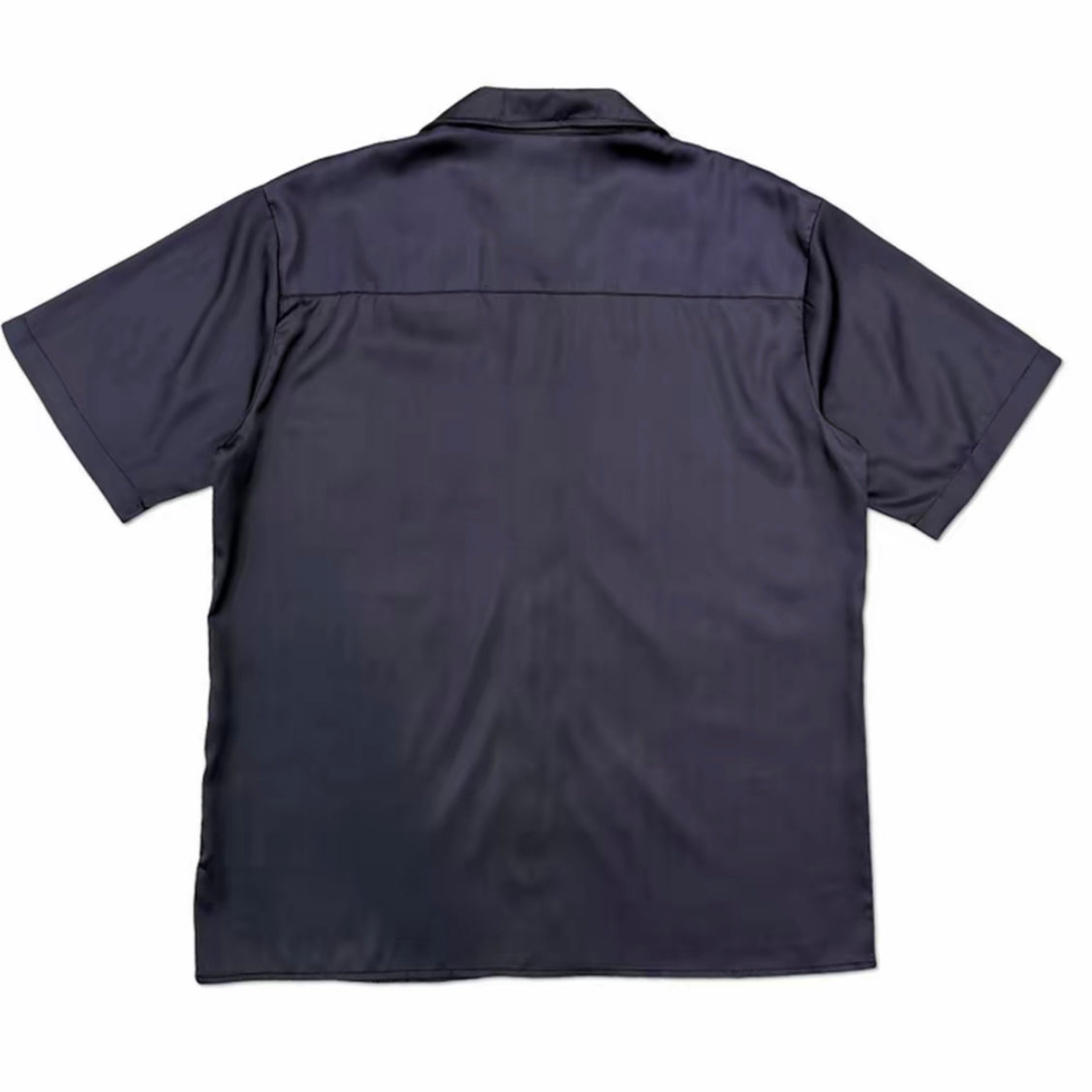 Dark Blue Blindfold Horse Art Print Men’s Cuban Collar Shirt