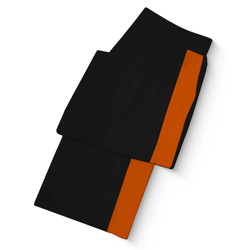 Halloween Pumpkin Casual Trousers With Elastic Waistband