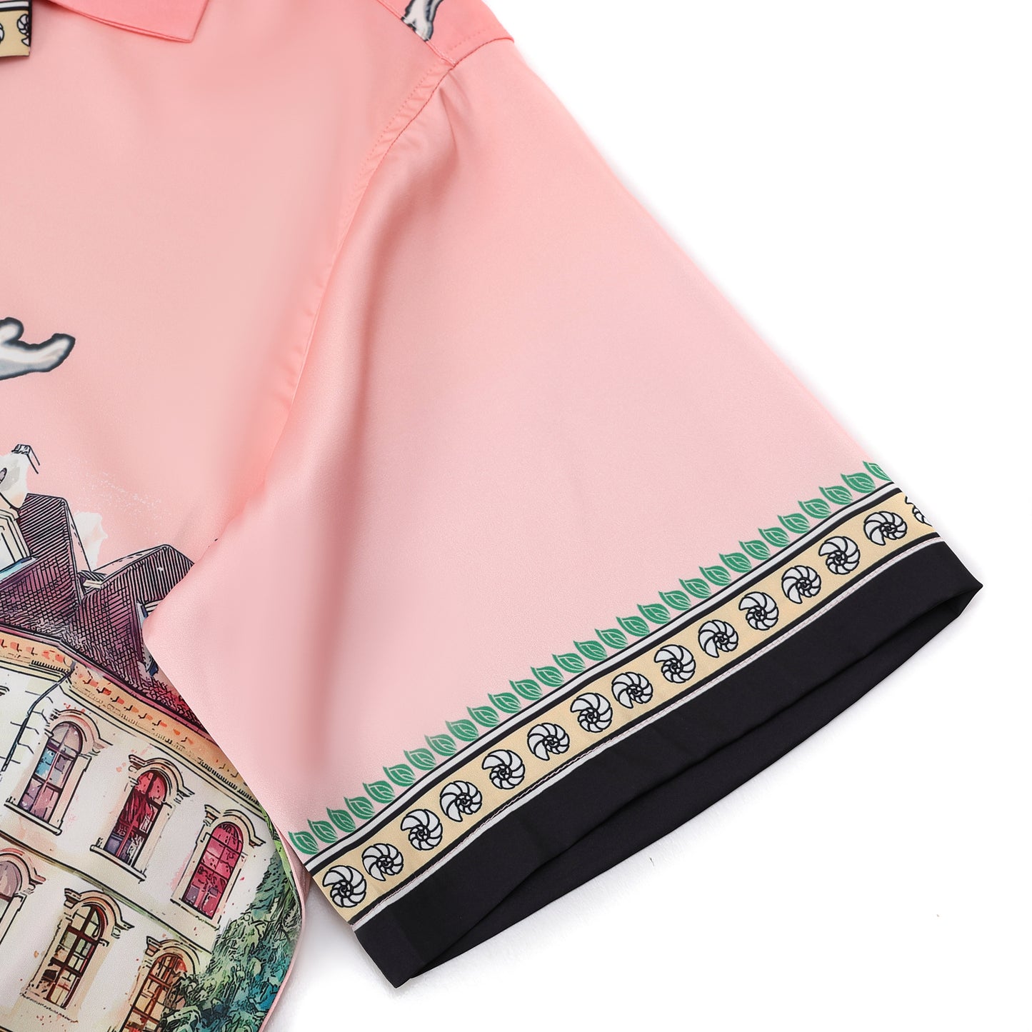 Goddess Statue Pattern Short Sleeve Drop Shoulder Shirt