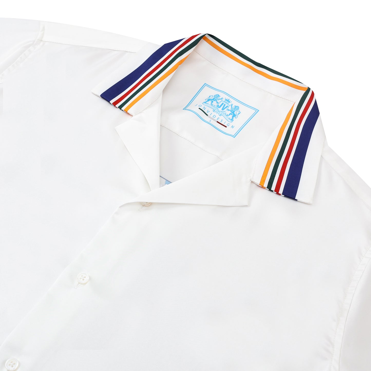 Western Architecture Camp Collar Casual Tennis Shirt