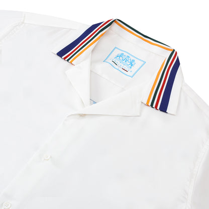 Western Architecture Camp Collar Casual Tennis Shirt