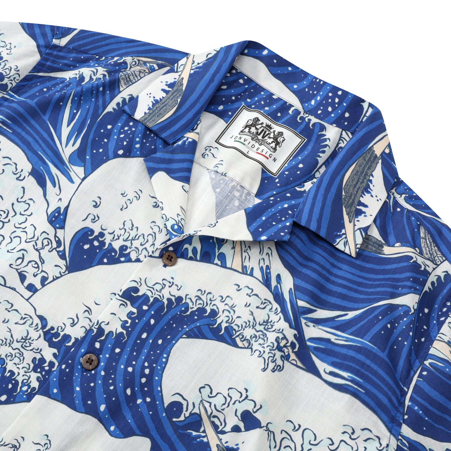 Great Wave Kanagawa Camp Collar Short Sleeve Shirt