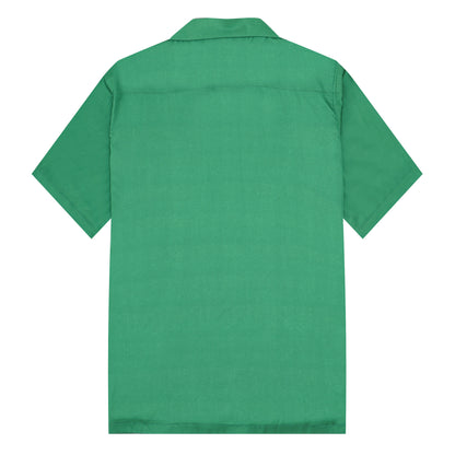 Mouse Holding Baseball Bat Print Camp Collar Short Sleeve Shirt For Men