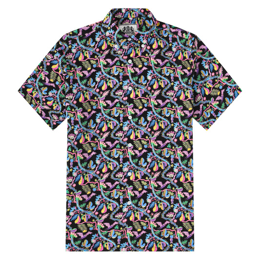Aloha Style Batman Button Short Sleeve Shirt