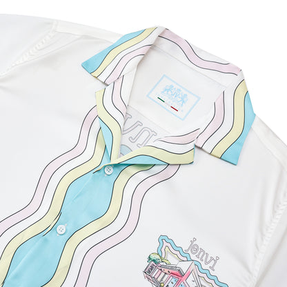 Animal House Building Camp Collar Short Sleeve Shirt