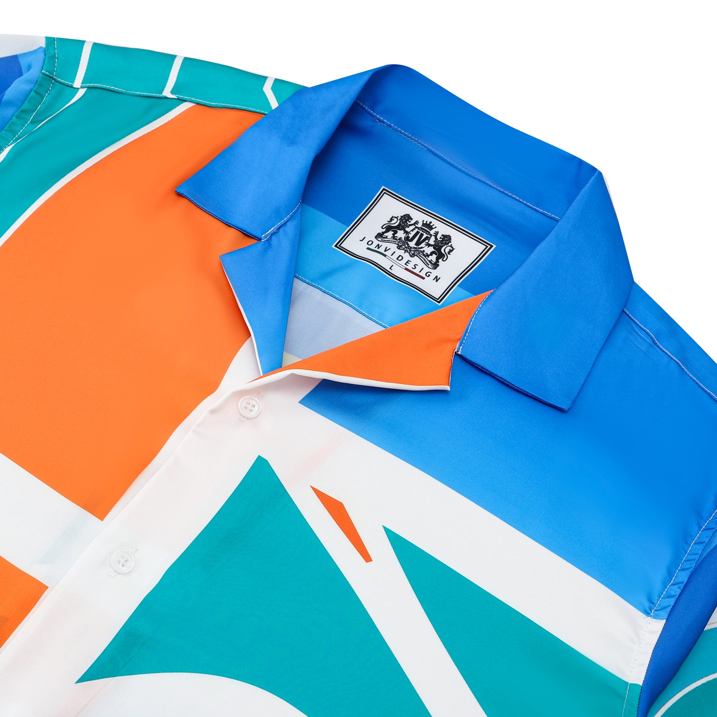 Graphic Design Camp Collar Casual Shirt for Men