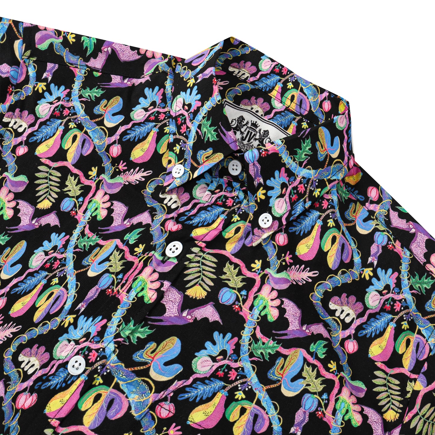 Aloha Style Batman Button Short Sleeve Shirt