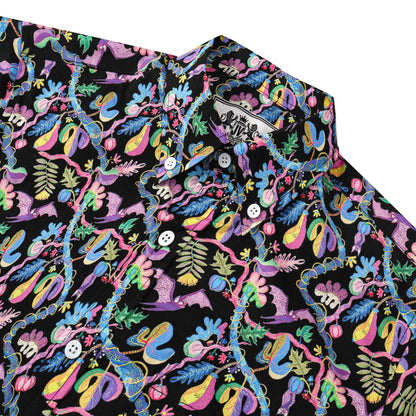 Aloha Style Batman Button Short Sleeve Shirt