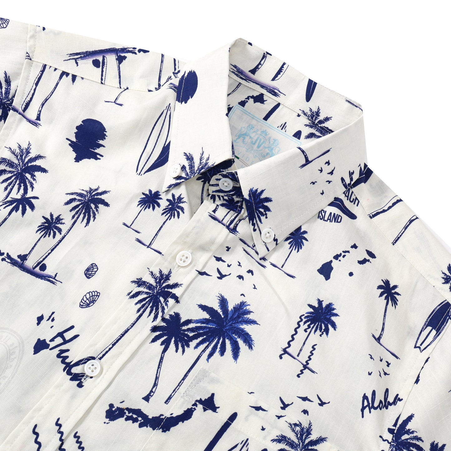 Beach Surfing Pattern Short Sleeve Shirt