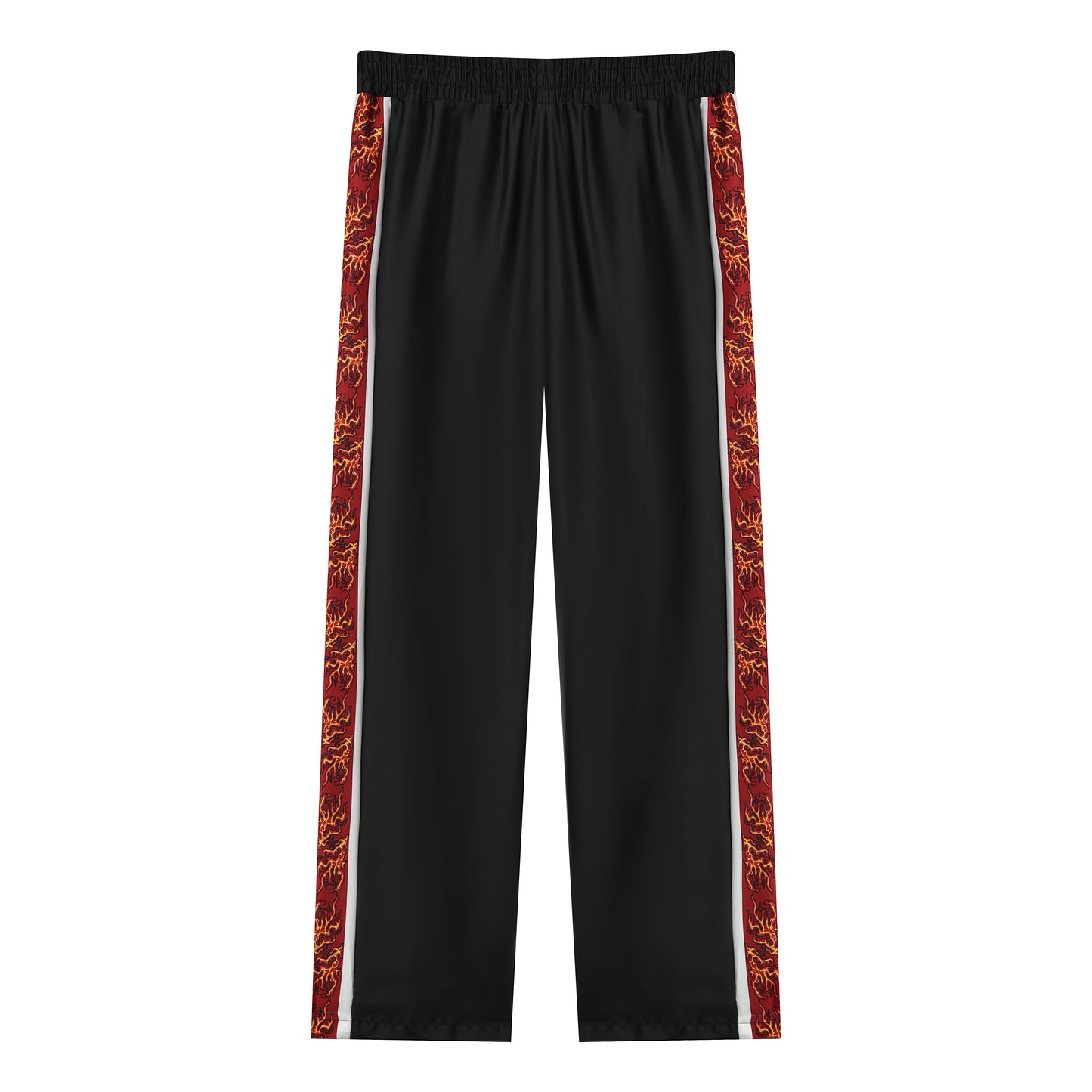Headless Horseman Print Halloween Casual Trousers With Elastic Waistband