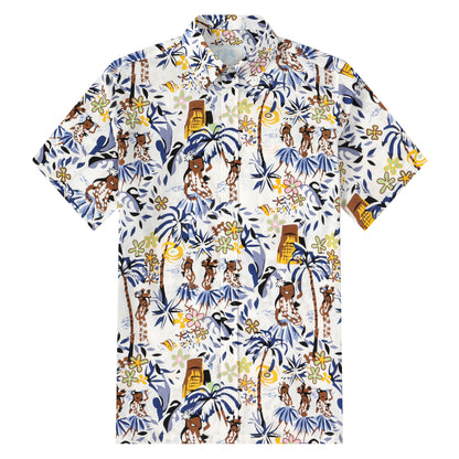 Hawaii Pattern Button Short Sleeve Shirt