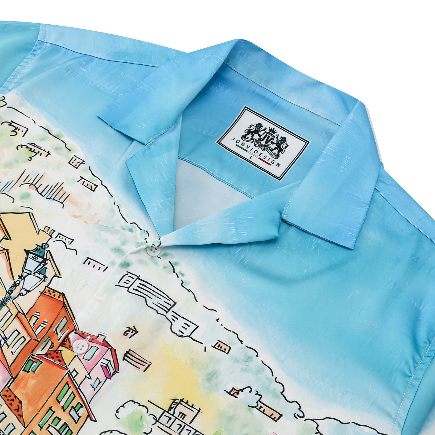 Yacht Holiday Theme Resort Wear Short Sleeve Sports Shirt