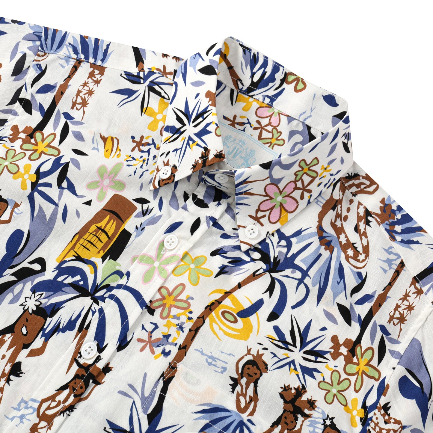 Hawaii Pattern Button Short Sleeve Shirt