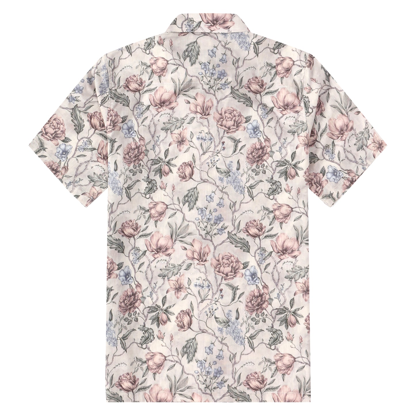 Floral Pattern Button Short Sleeve Shirt