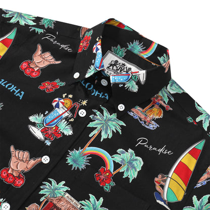 Summer Vibe Button Short Sleeve Shirt