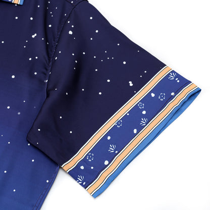 Cactus Bunny Pattern Camp Collar Casual Shirt for Men
