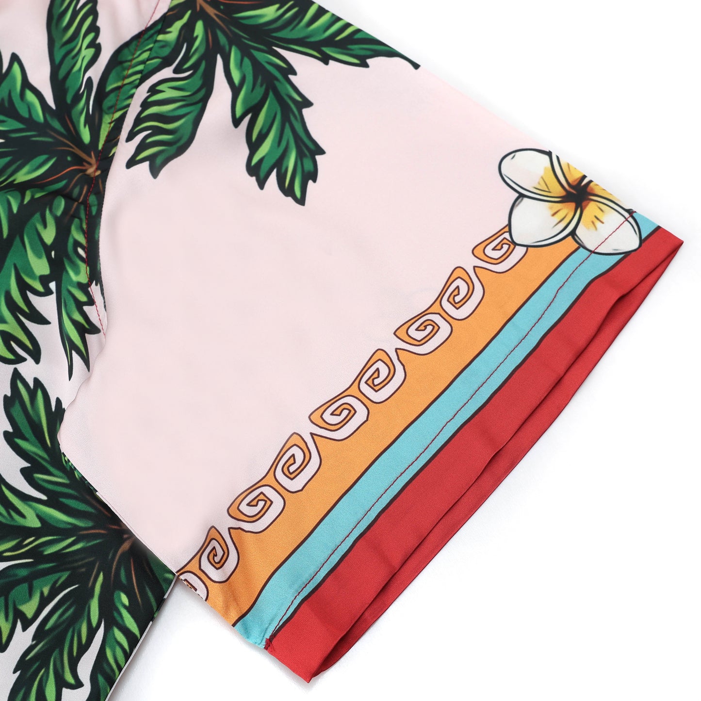 Tropical Vibe Tiki Themed Pattern Short Sleeve Camp Collar Shirt