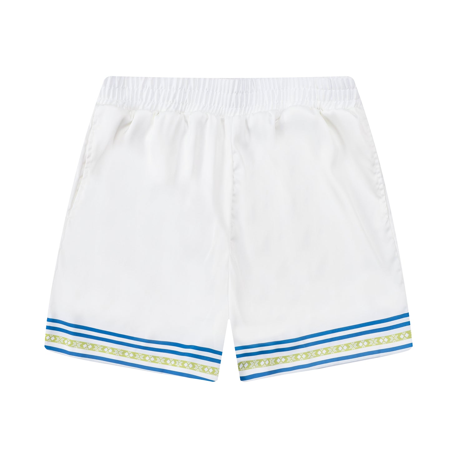 Grand Palace Pattern Silk Fiber Waistband Shorts