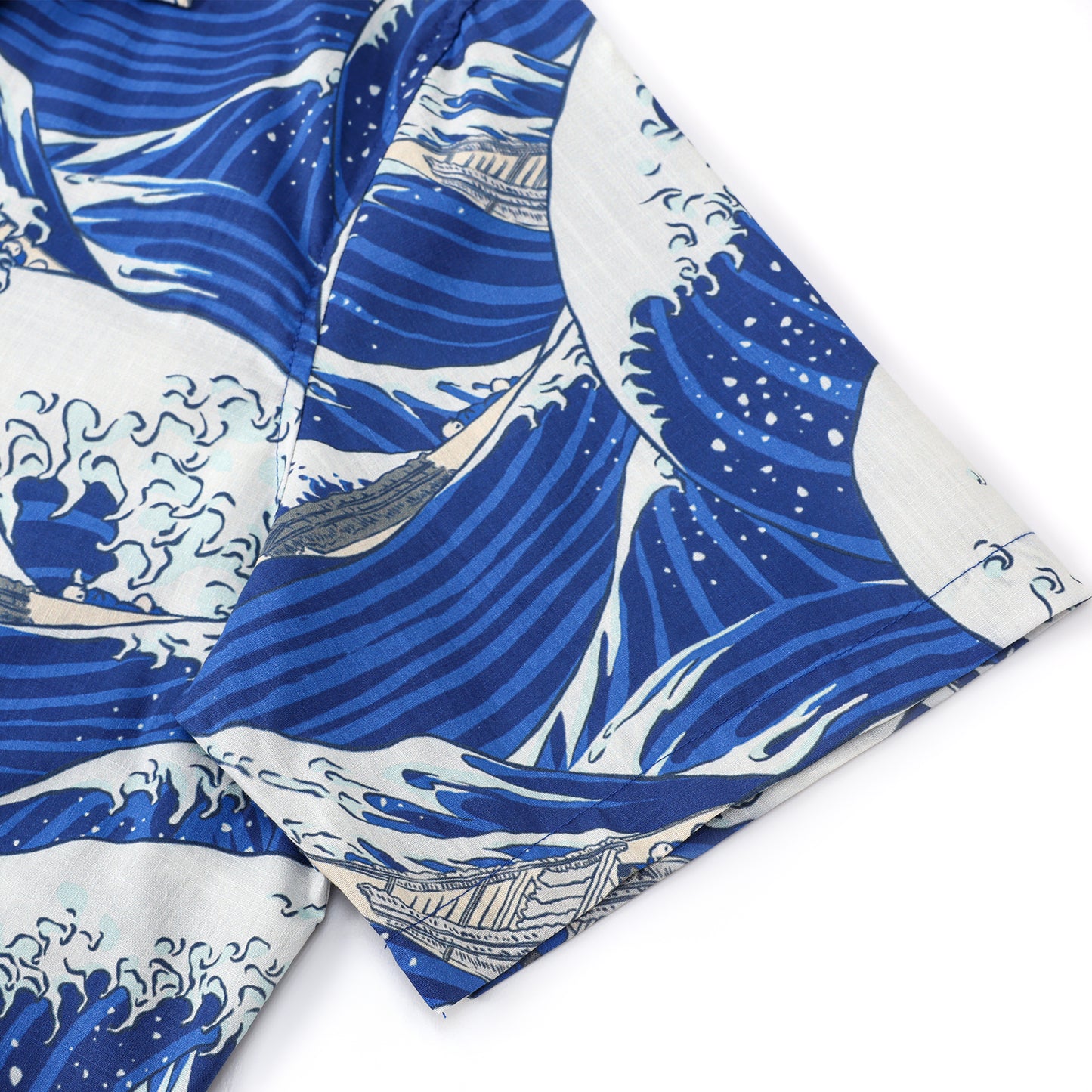 Great Wave Kanagawa Camp Collar Short Sleeve Shirt