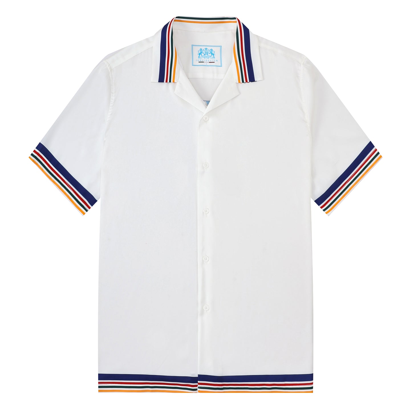 Tropical Style Short Sleeve Sports Shirt for Men