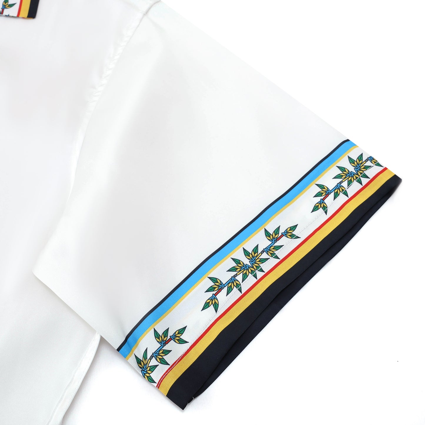 Tropical Vibe Tiki Pattern Short Sleeve Camp Collar Shirt