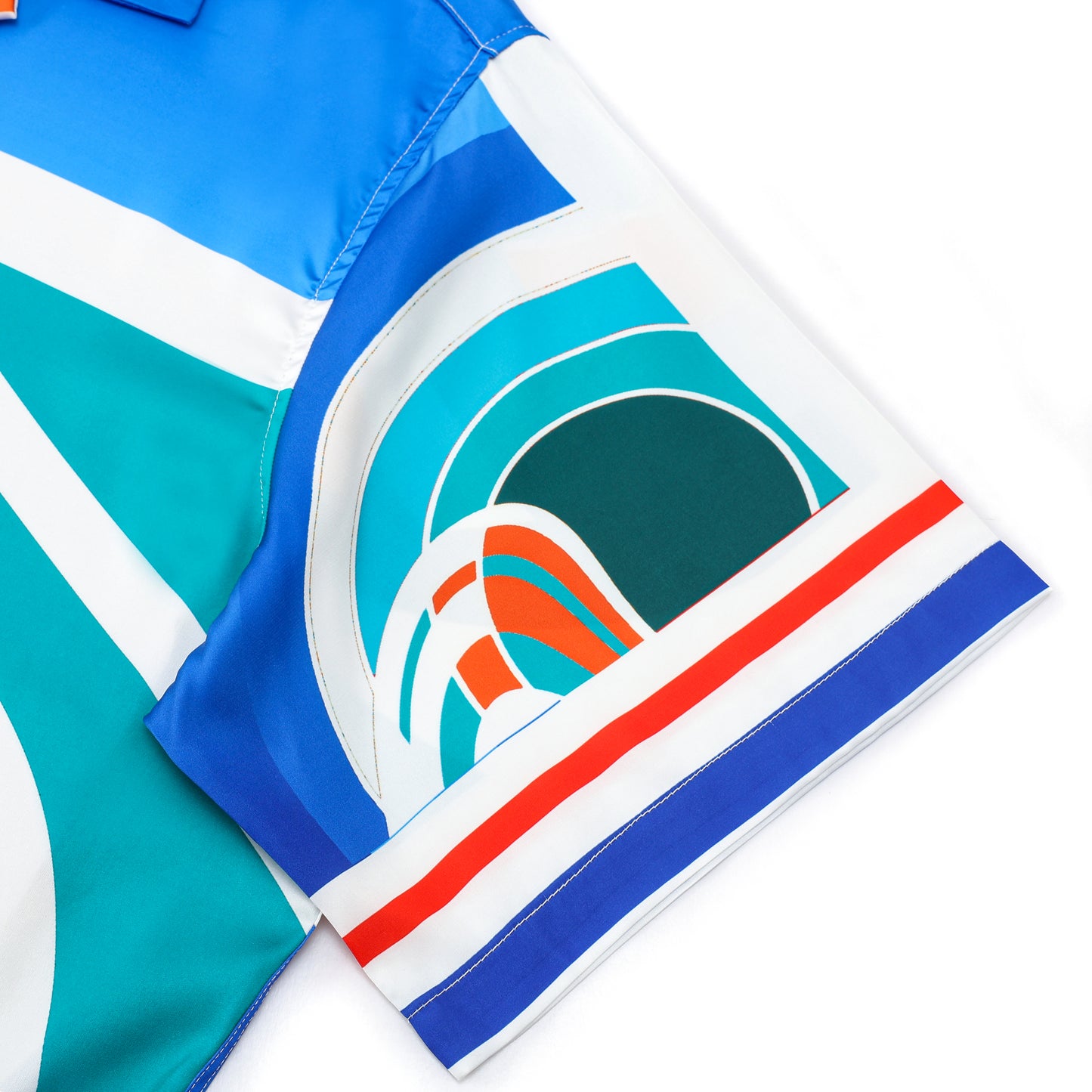 Graphic Design Camp Collar Casual Shirt for Men