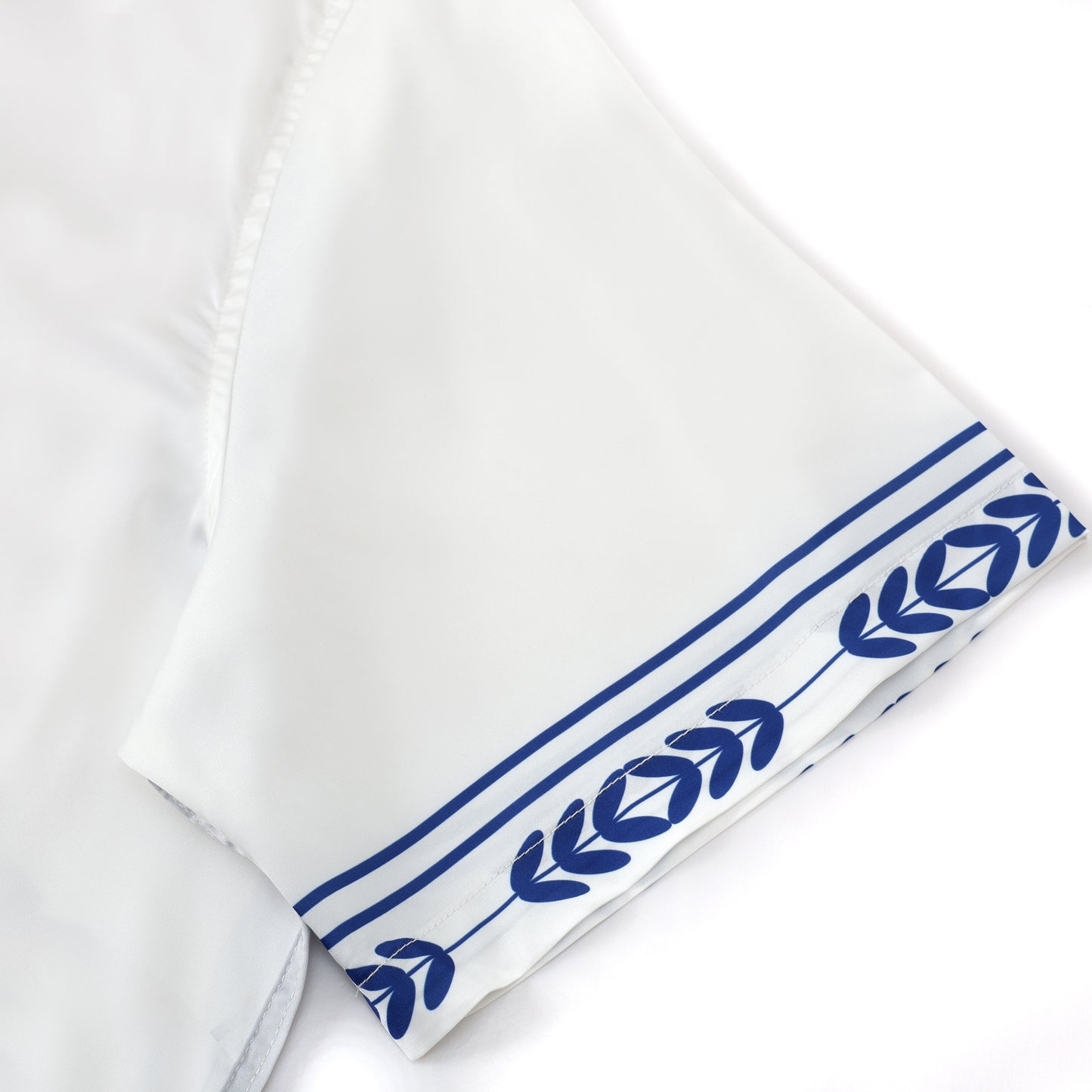 Snow Mountain Wind Turbine Pattern Short Sleeve Camp Collar Shirt