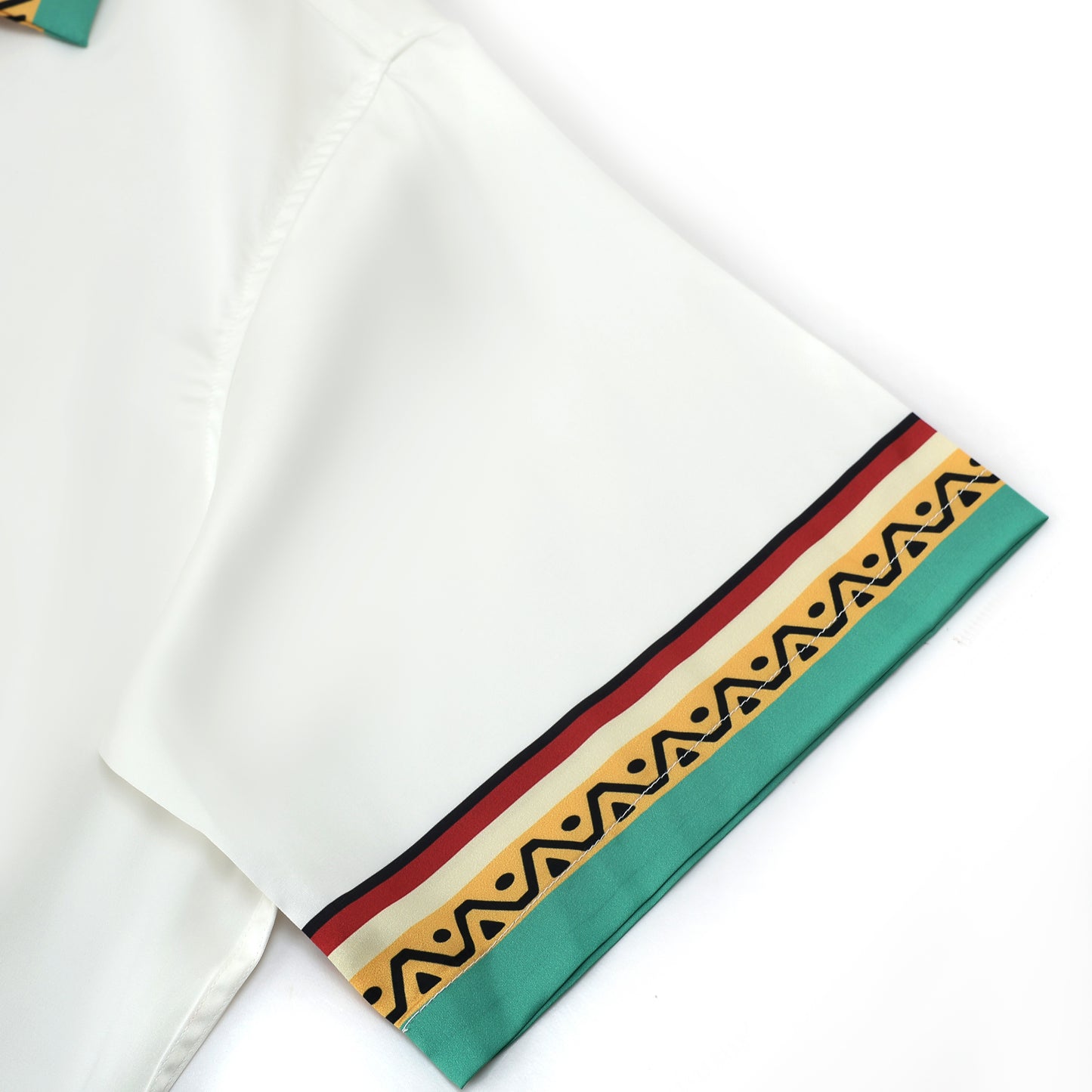 Festival Outfit Tiki Statue Pattern Short Sleeve Camp Collar Shirt