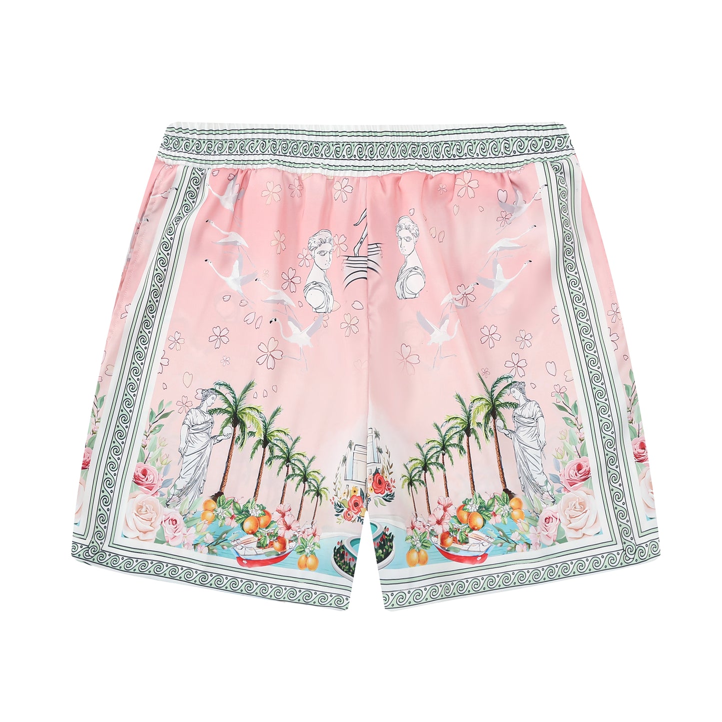 Retro Palace Spotted Dog Printed Waistband Shorts