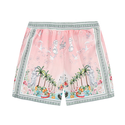 Retro Palace Spotted Dog Printed Waistband Shorts