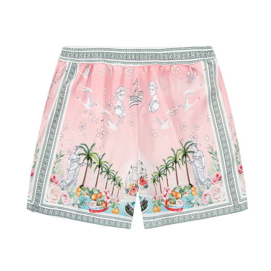 Retro Palace Spotted Dog Printed Waistband Shorts