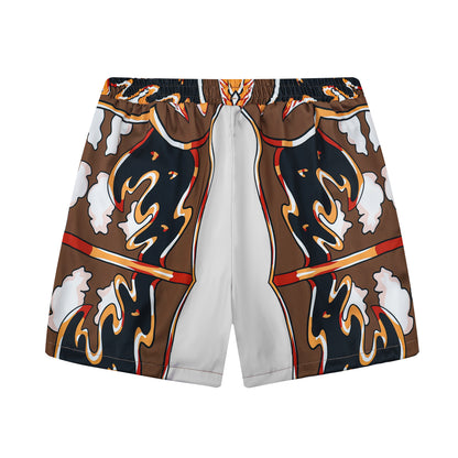 Men's Printed Elastic Waistband Summer Casual Shorts