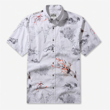 Oriental Poetic Landscape Shirt