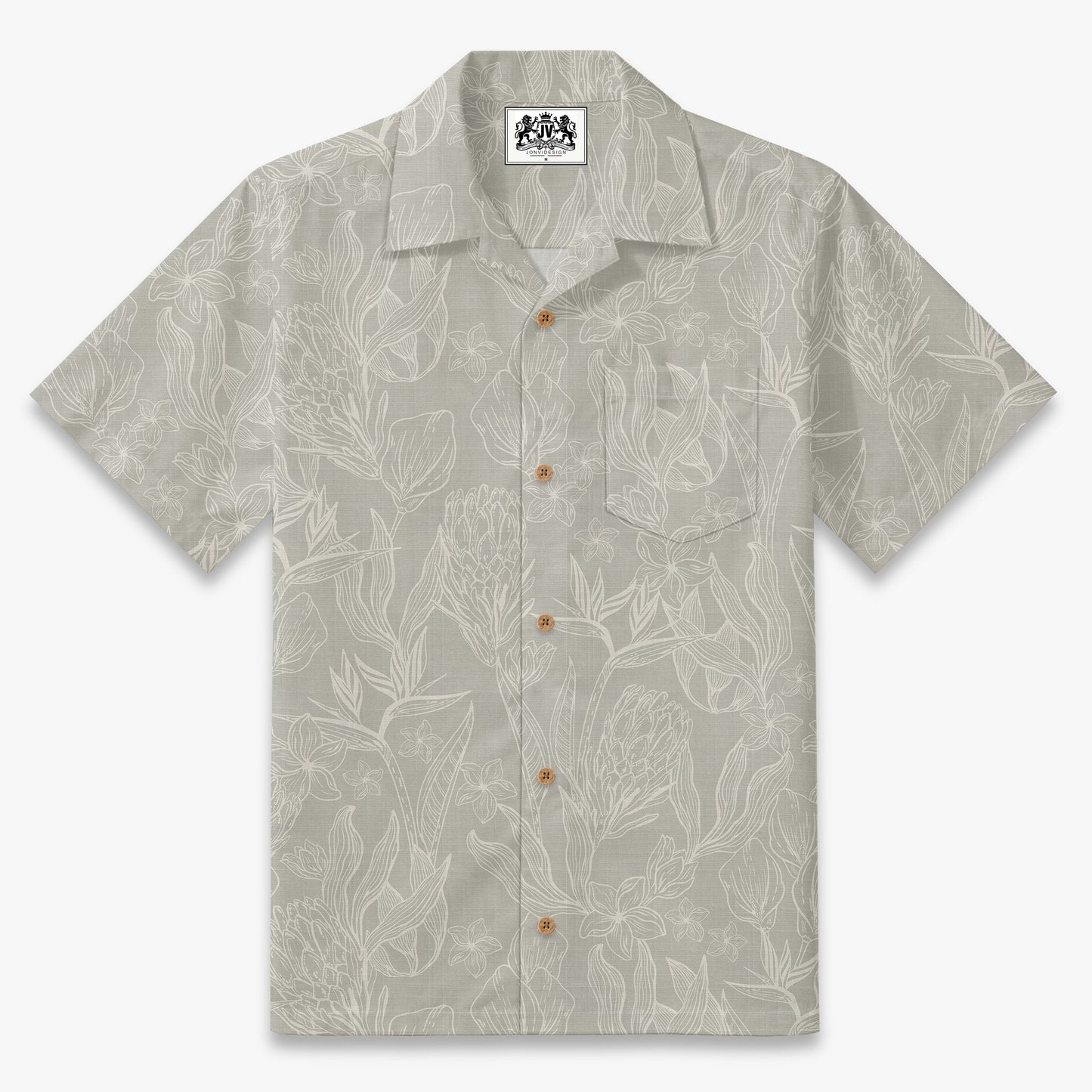 Coastal Protea Sketch Camp Shirt