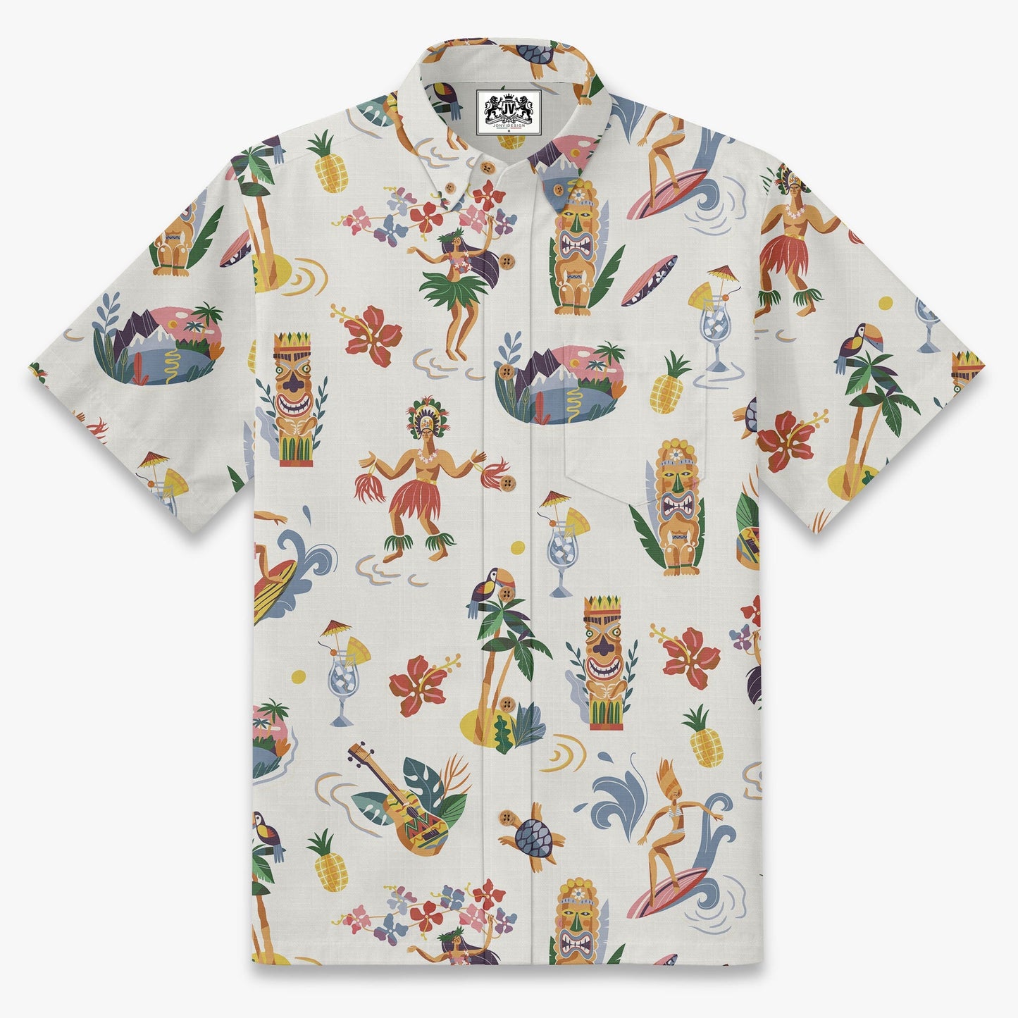 Retro Tiki Luau Hawaiian Shirt