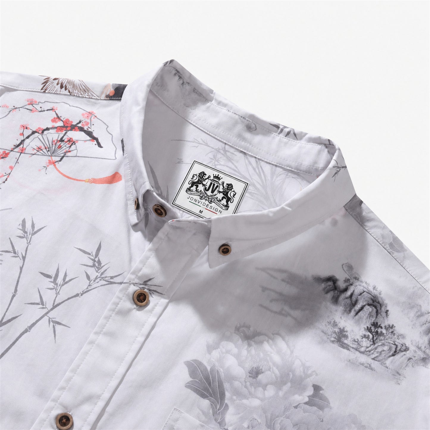 Oriental Poetic Landscape Shirt