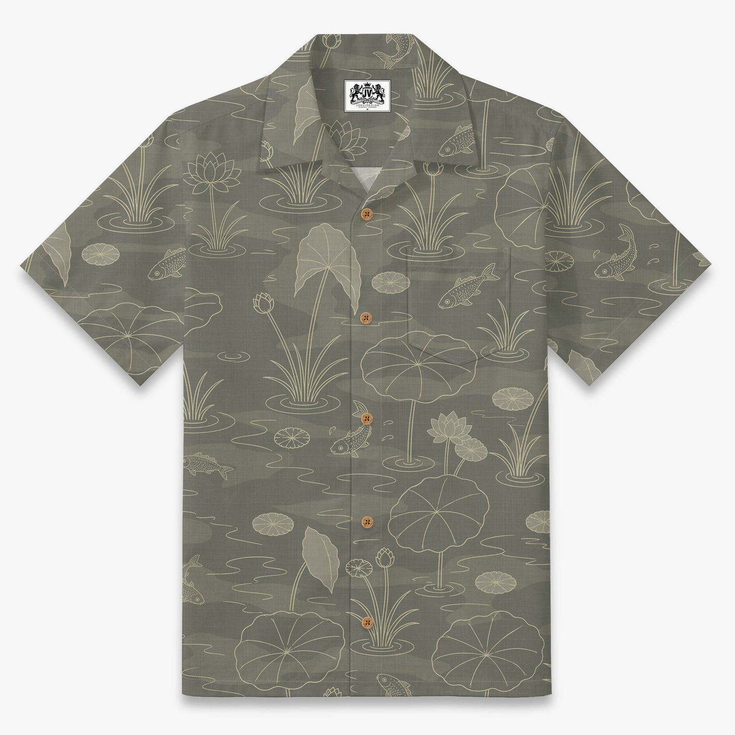 Koi Lotus Reverie Camp Shirt