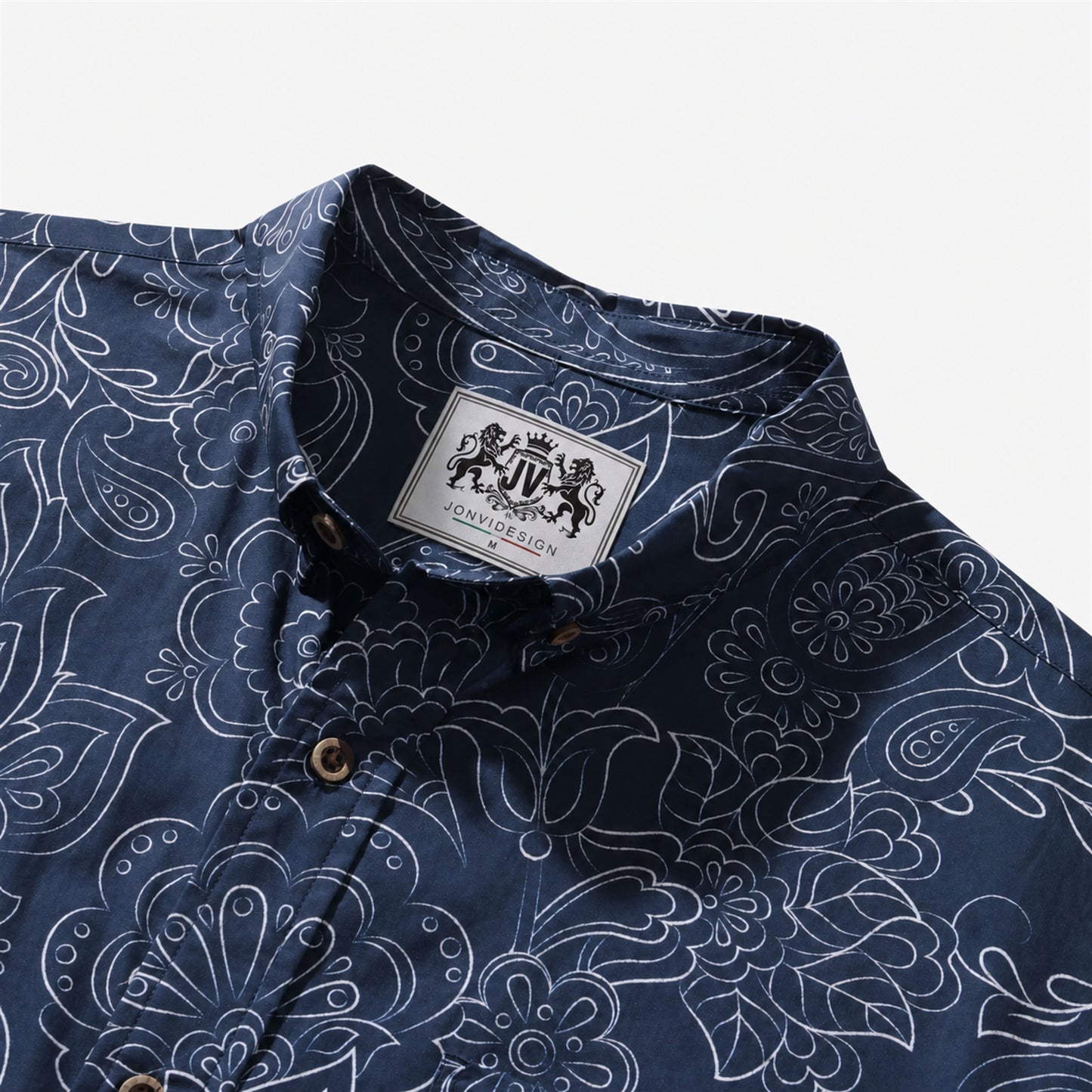 Cocoa Paisley Vintage Short-Sleeve
