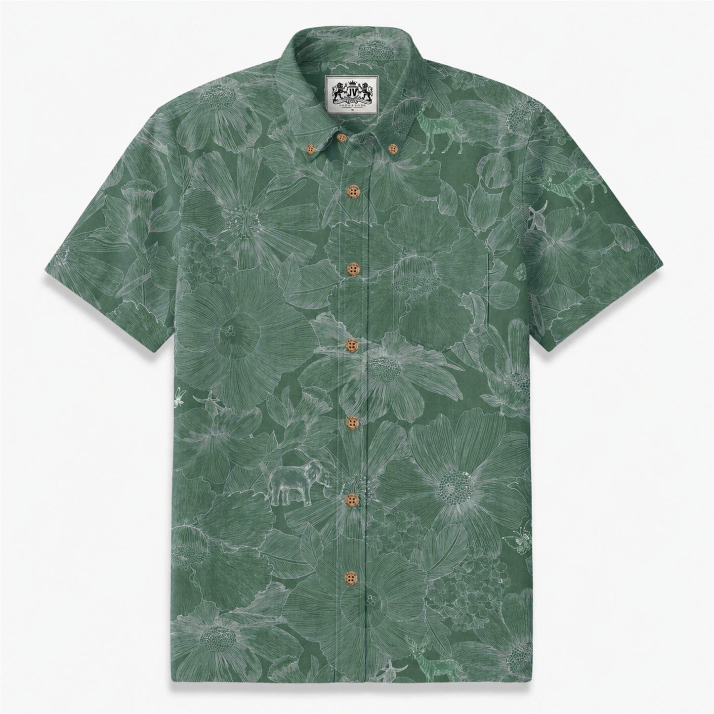 Indigo Floral Elephant Whisper