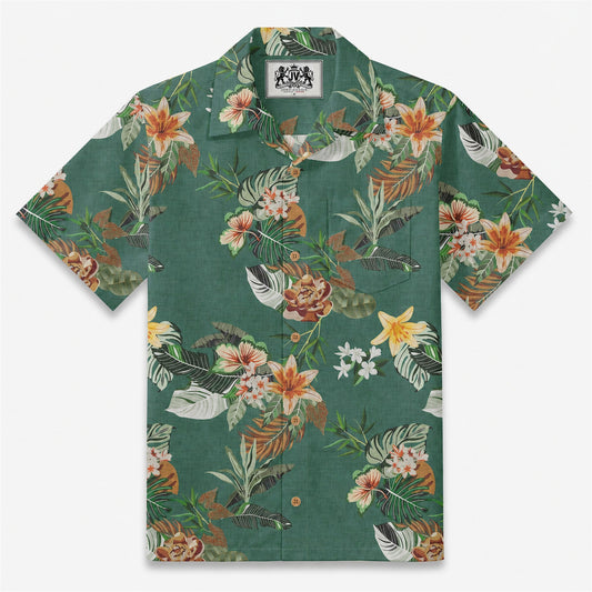 Lush Horizon Bloom Camp Shirt