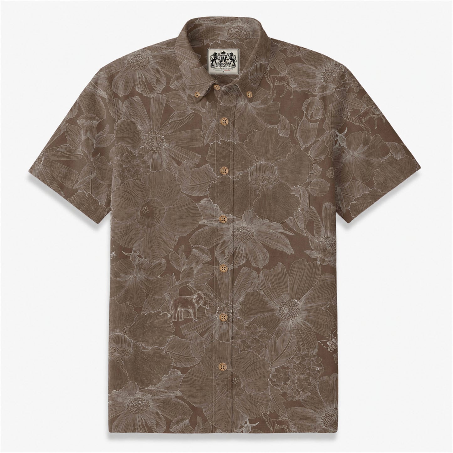Indigo Floral Elephant Whisper