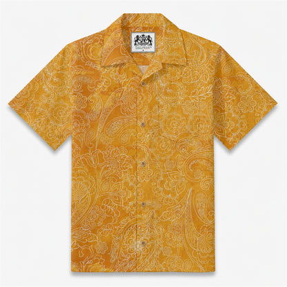Cocoa Paisley Vintage Camp Shirt