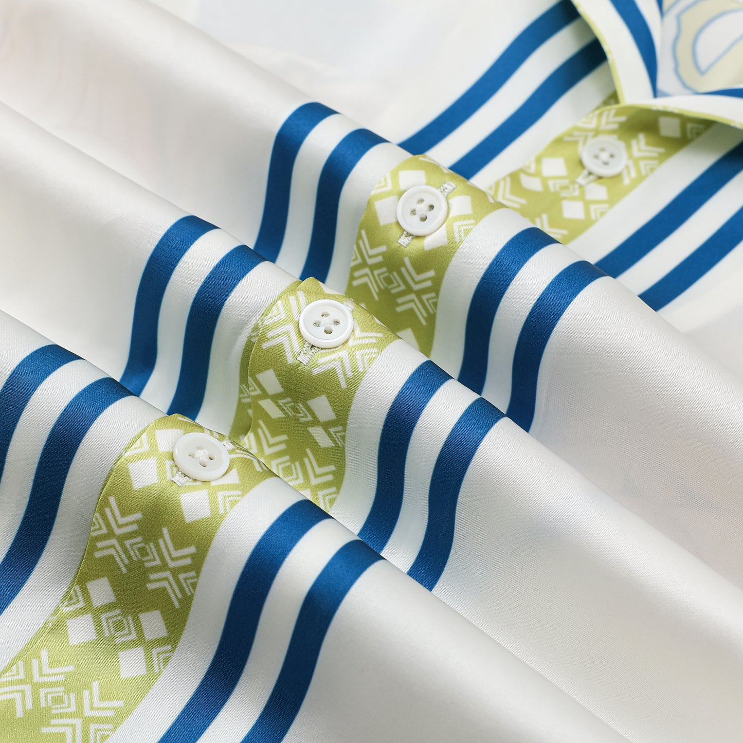 Grand Palace Pattern Short Sleeve Camp Collar Shirt