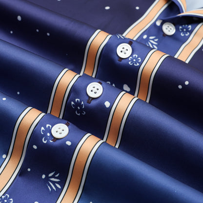 Cactus Bunny Pattern Camp Collar Casual Shirt for Men