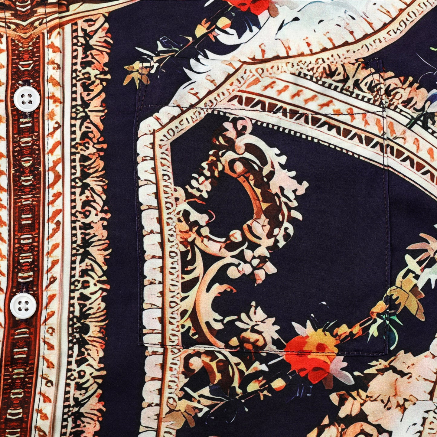 Gorgeous Resort Wear Silk Fiber Short Sleeve Shirt