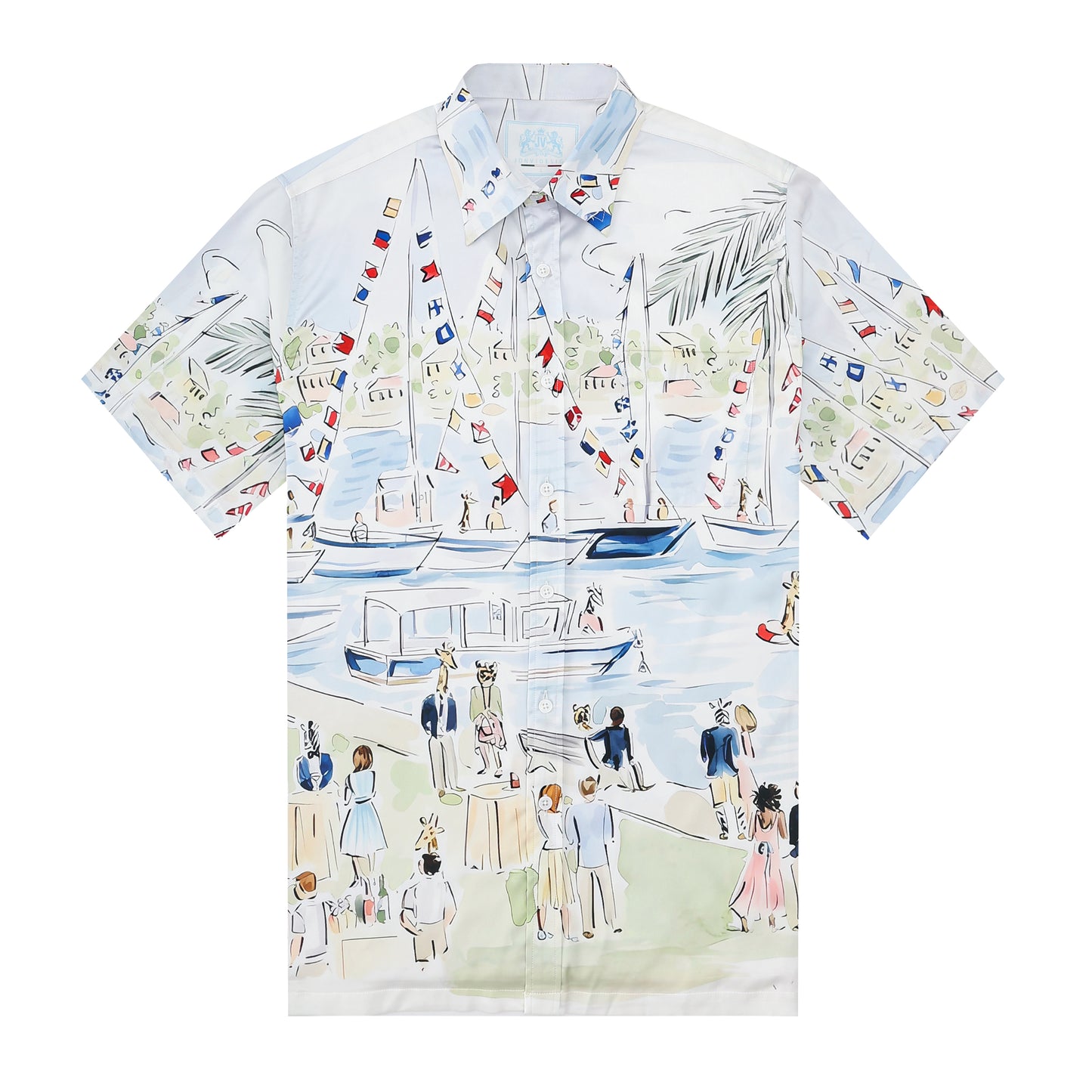 Yacht Holiday Theme Resort Wear Short Sleeve Shirt