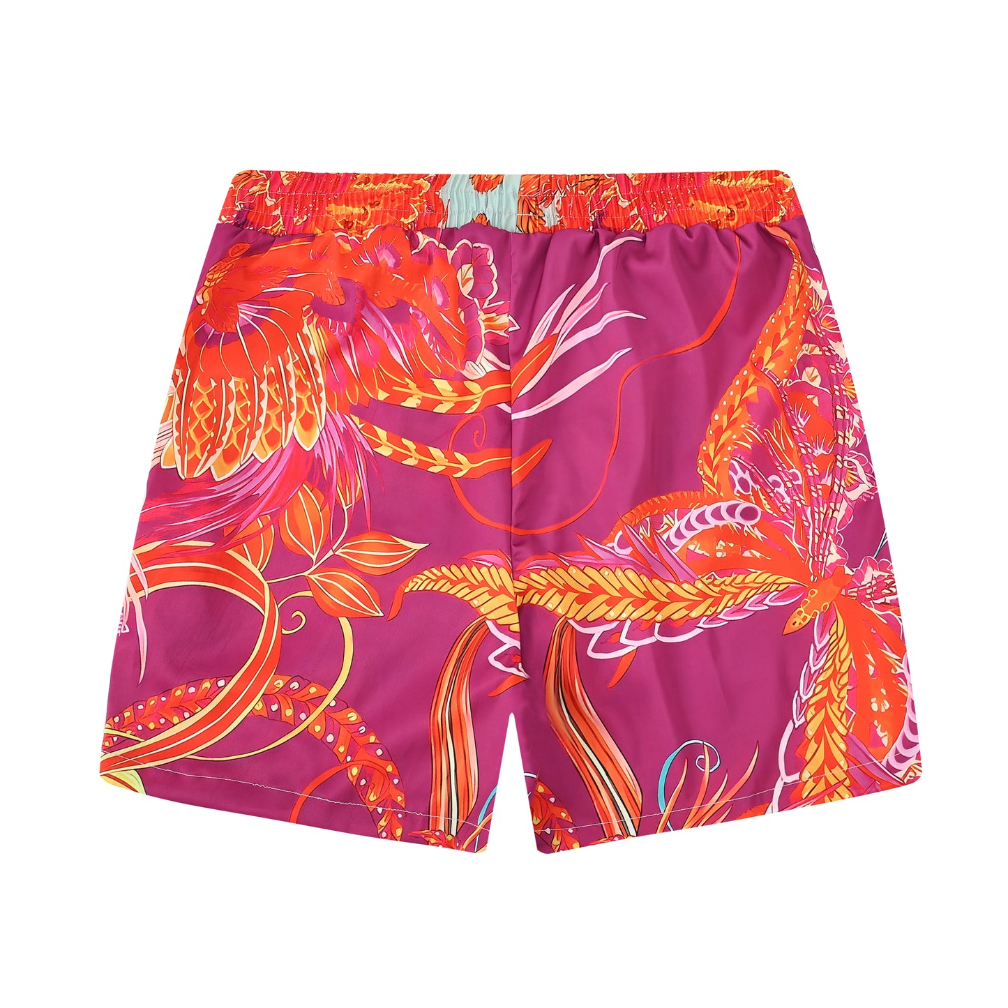 Gorgeous Butterflies Pattern Pink Waistband Shorts
