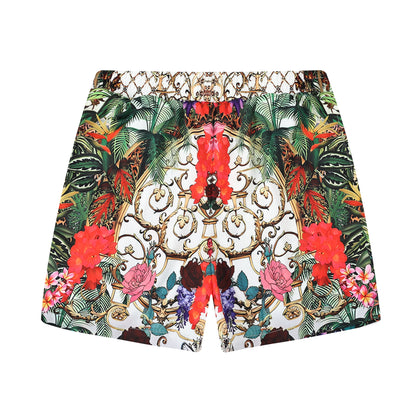 Gorgeous Floral Pattern Waistband Shorts