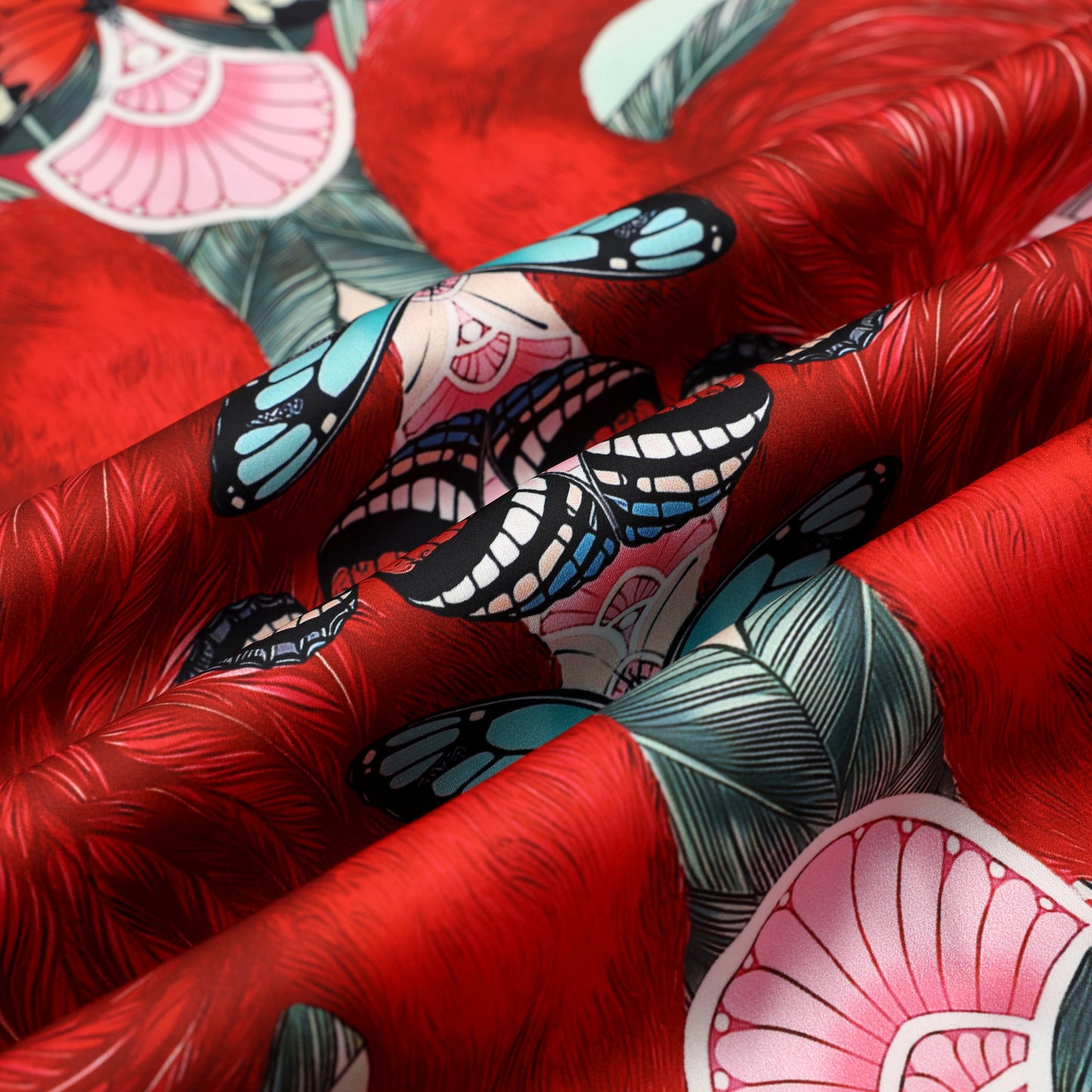 Tropical Style Flamingo Short Sleeve Shirt for Men